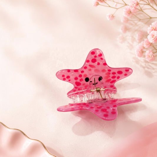 Pink Starfish Hair Claw - DQD Clothing
