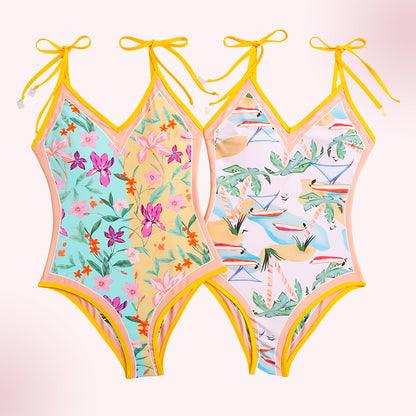 Tropical Reversible Swimsuit