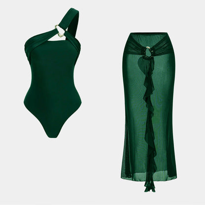 Midnight Luxe Swimsuit Set - Green