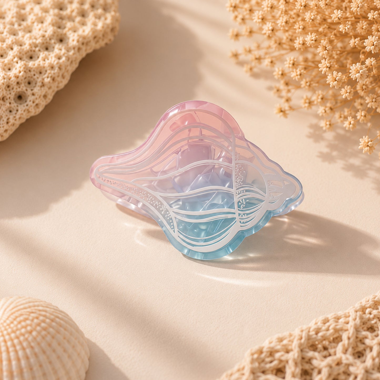 Seashell Hair Claw Clip