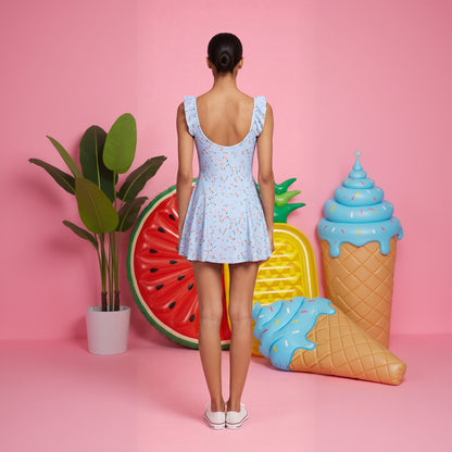 Blossom Swimdress - Blue