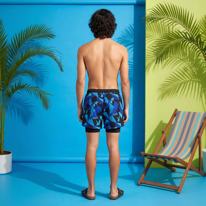 Ocean Drift Blue Swim Shorts back view