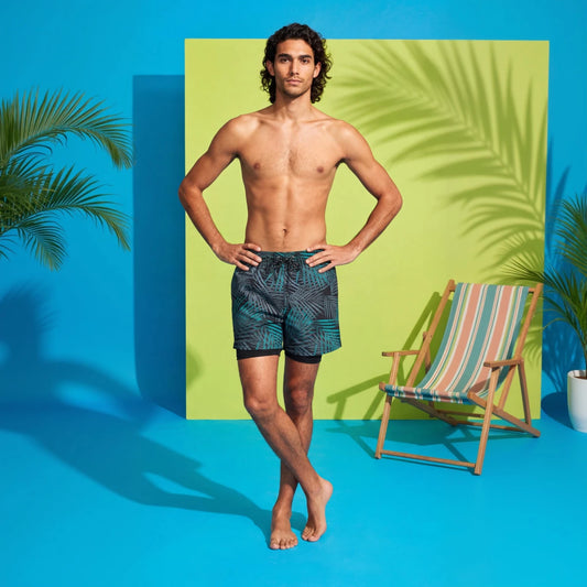 Ocean Drift Green Swim Shorts front view