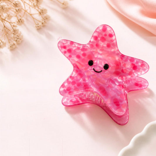 Pink Starfish Hair Claw - DQD Clothing
