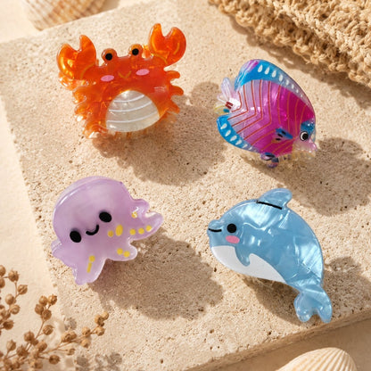 Set of 4 Ocean Friends Mini Hair Claws - Crabs - DQD Clothing