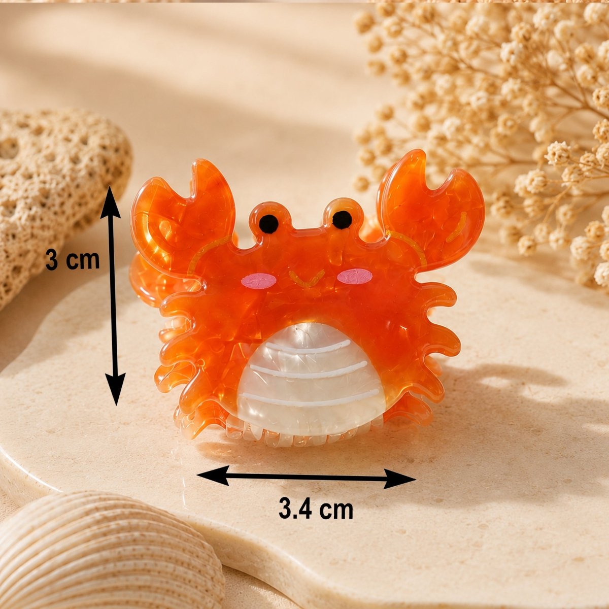 Set of 4 Ocean Friends Mini Hair Claws - Crabs - DQD Clothing