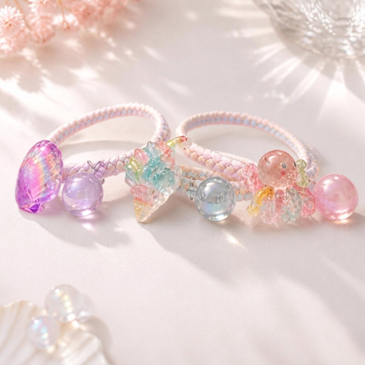 Set of 5 Ocean Theme Hair Ties - DQD Clothing
