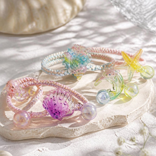Set of 5 Ocean Theme Hair Ties - DQD Clothing