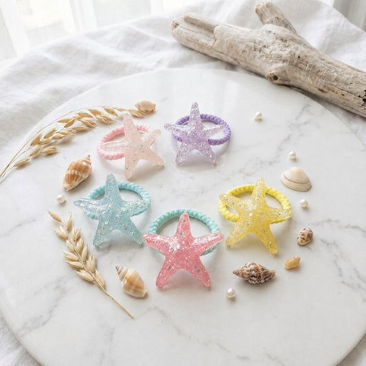 Set of 5 Starfish Hair Ties - DQD Clothing